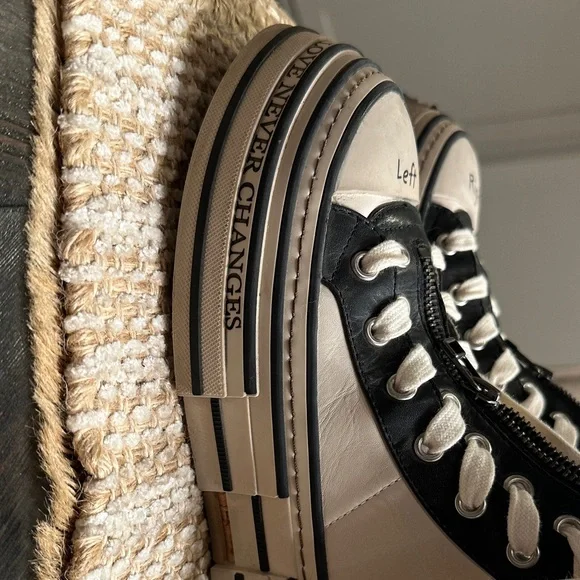 Rebecca White leather platform Sneakers - Picture 4 of 7